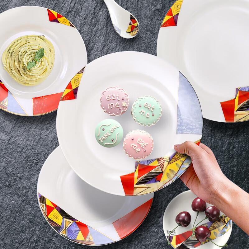 PIMIO Dora 28-Piece Ceramic Dinnerware Set