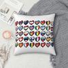 Eurovision Song Contest Flags Hearts Esc Ebu Eurofans Pillow Cases Music Cushion Cover Zipper Decor Pillowcase For Home 40X40Cm