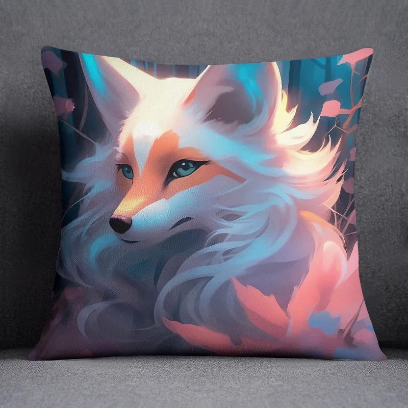 Høyverdig Fox Cat Putetrekk Bilpynt Kontor Stue Sofa Hjem Putetrekk