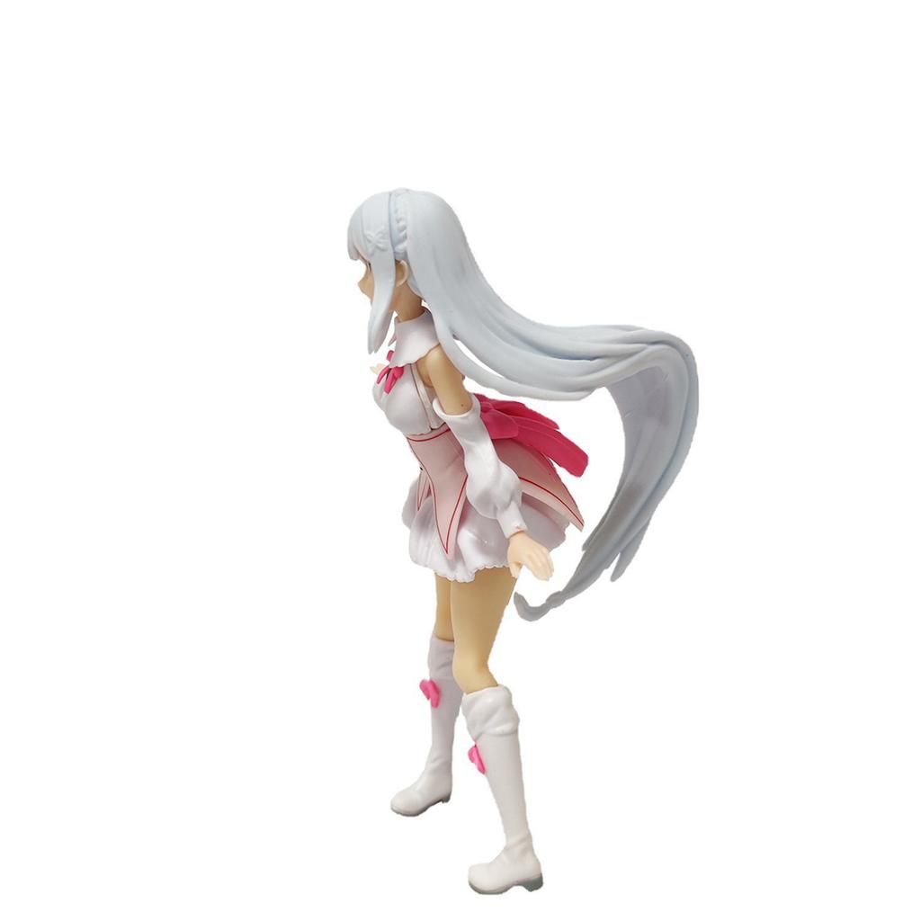 17cm Re: Re:Zero Starting Life in Another World Anime Figur Emilia Actionfiguren Kawaii Memory Snow Emilia Sammlermodell Schönes Spielzeug