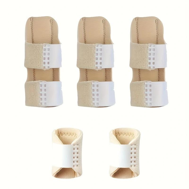Adjustable Finger Five-piece Set Breathable Correction and Fixation Finger Guard Set Sports Protective Gear with Velcro