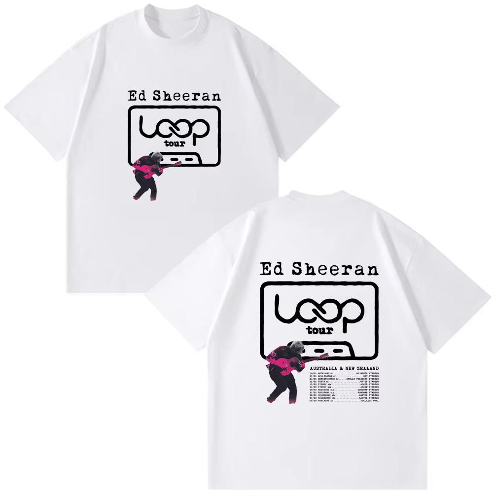 2026 Summer Bestselling Singer Ed Sheeran Retro Casual ShortSleeved TShirt for Unisex Loose and Breathable Shirt Y2k