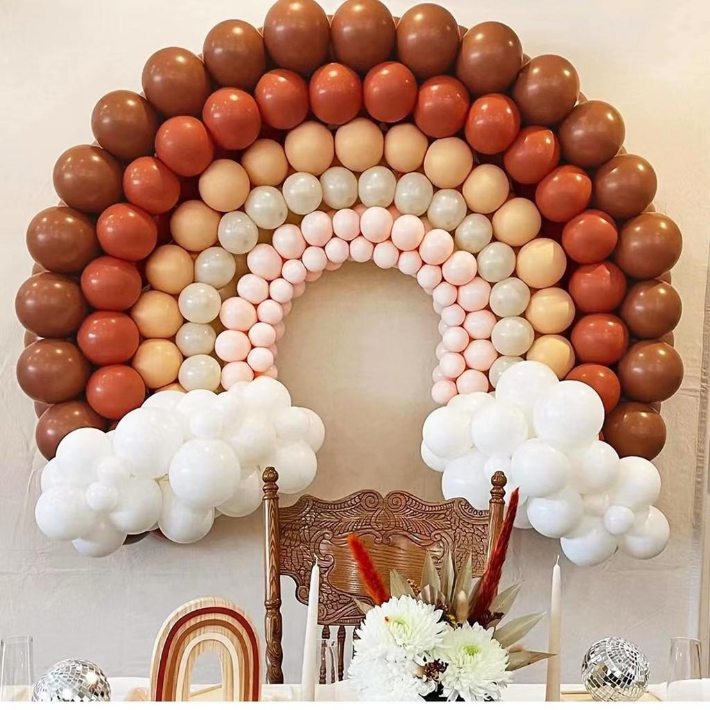 194-Piece Retro Matte Balloon Wreath Wedding Party Birthday Baby Party Ornaments