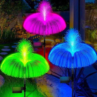 Lámpara LED solar de medusa para exteriores, jardín, césped, 7 colores cambiantes, impermeable, familia Taraxacum, patio, lámpara de decoración para fiesta de Navidad