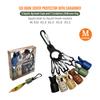 6pcs Webfoot Octopus Egi Hooks Cover Cuttlefish Umbrella Lure Cap with Carabiner Sea Tackle New M1 Squid Jig Bait Protector