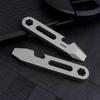 Compactly Titaniums Camping Tool Keychain Screwdriver Bottle Opener Multifunctional Ruler Portable Outdoor Accessory