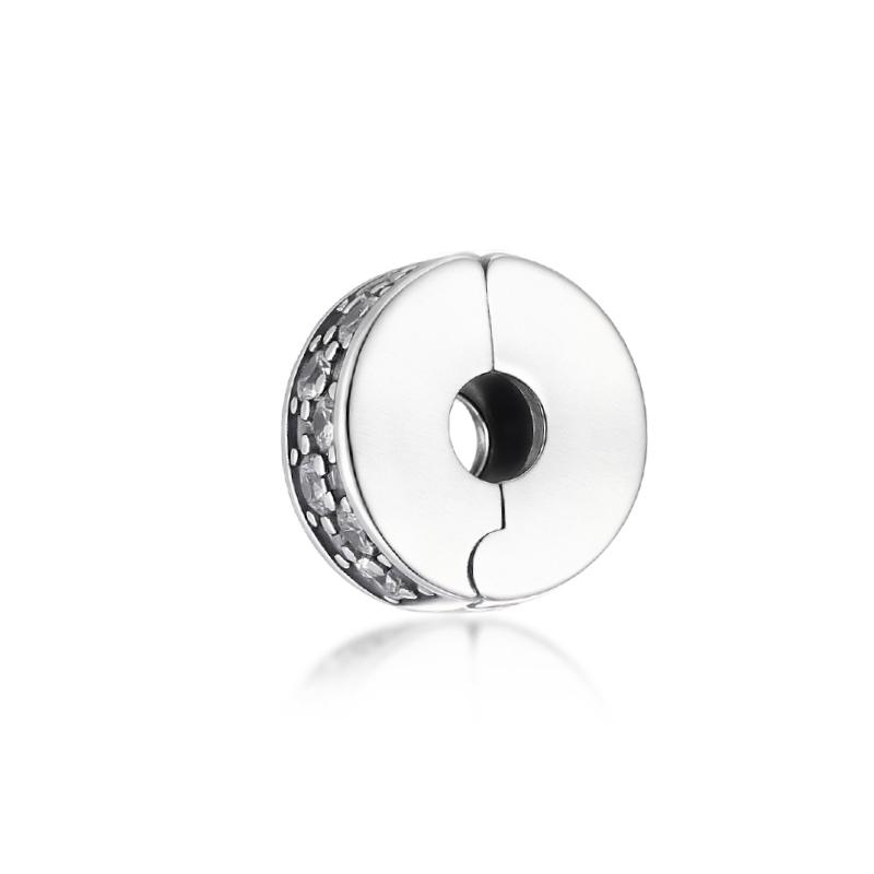 Sparkling Original Charms Fit Original 925Silver Bracelets Paw Print Stones&Enamel Clip Moveable Toy Cube Beads DIY Jewelry Gift