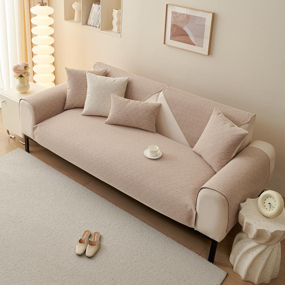 Sofa Cushion Chenille Four Seasons Universal Non-Slip Simple Cushion Modern Summer Leather Sofa Cover Cover Cloth