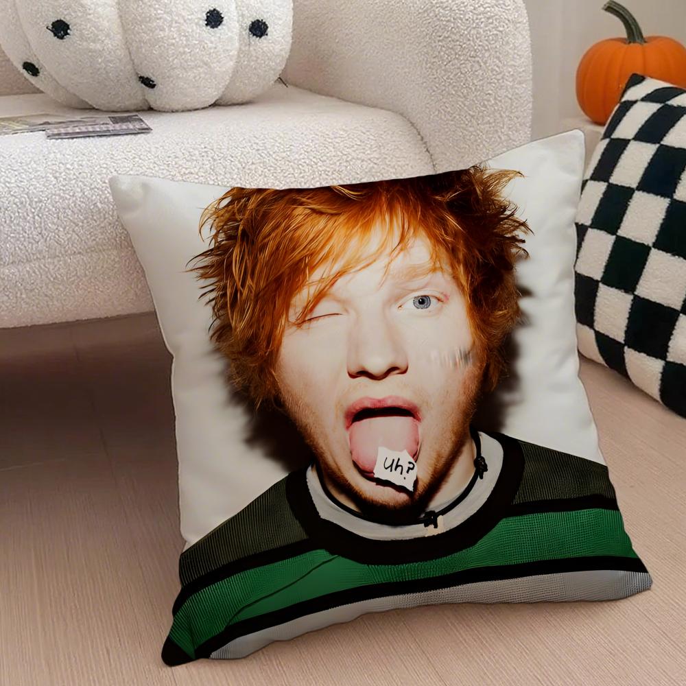 

eEd Sheeran Music Idol Cushion Cover Throw Pillow Cover Hidden Button Durable Polyester Chair Cushion 30X30cm