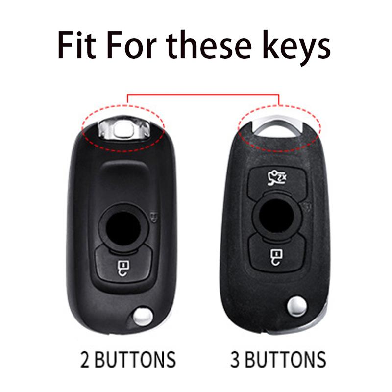 2 3 Buttons Metal Car Key Cover Fob Case Shell For Opel Astra K Vauxhall For Buick Verano Gt Excelle
