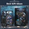 MiniCity DIY Book Nook Kit - Dollhouse Miniature House Kit - LED Light Included - Home Decor Collectible