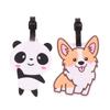 1Pc Luggage Tag Cute Corgi Panda Suitcase Portable Travel Label Accessories
