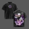 Hot Anime Jujutsu Kaisen Gojo Satoru Graphic Tee Men Women Clothing Washed Cotton Tshirt Casual T-shirt Harajuku Vintage T Shirt