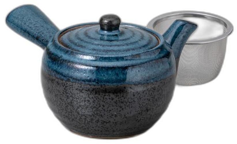 

Чайник Черный Кристалл Голубой Поток x 11 x Чайник Setomonohonpo [11 8.8см 450сс]