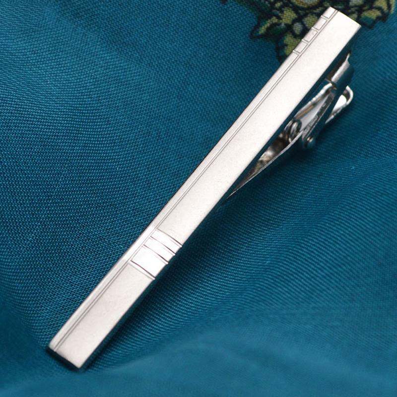 1Pc Silver Color Necktie Pin Tie Clip For Men Wedding Necktie Tie Clasp Clip