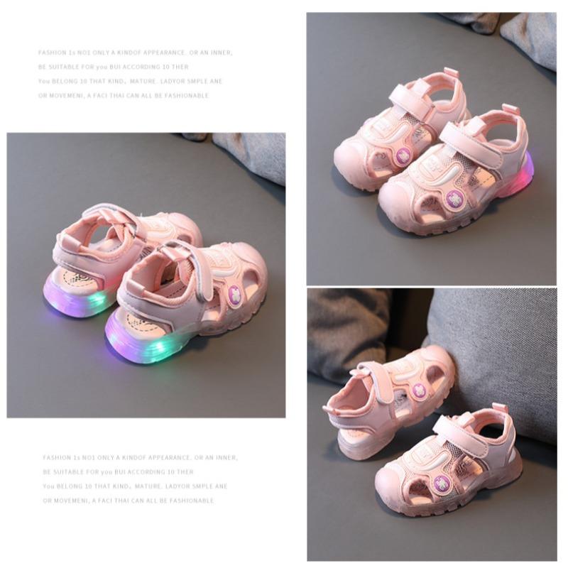 Nuovi Sandali Sportivi per Bambini | Scarpe Luminose a Suola Morbida per Bambine e Bambini, Sandali Luminosi a LED Cartoni Animati per Bambini e Bambine