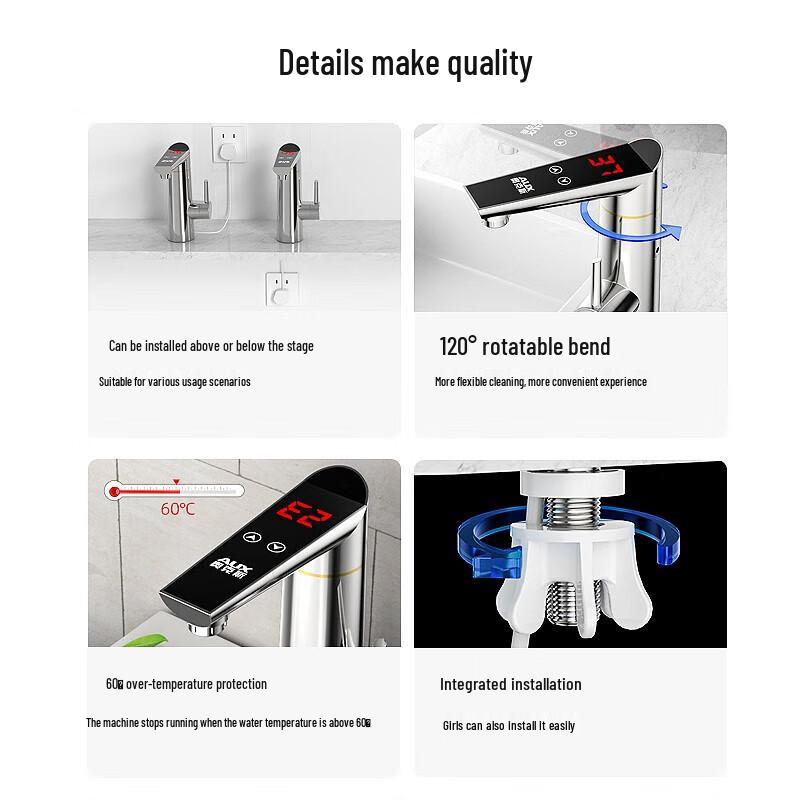 Aux Instant Electric Hot Water Faucet CN Plug (adapter Included)