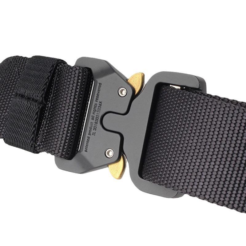 New Quick-Release Buckle Outdoor Safety Waist Belt Quick-Dry Pure Nylon Trouser Belt Training Belt