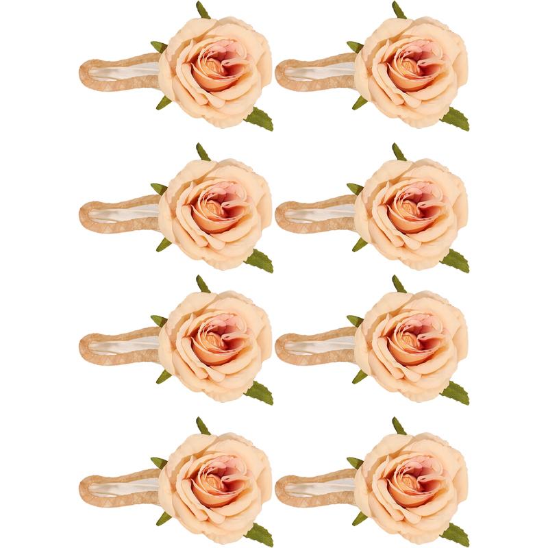 Romantic Rose Atmosphere Sweet Artificial Flower Hair Clip For Women Large Cute Duckbill Hair Accessory