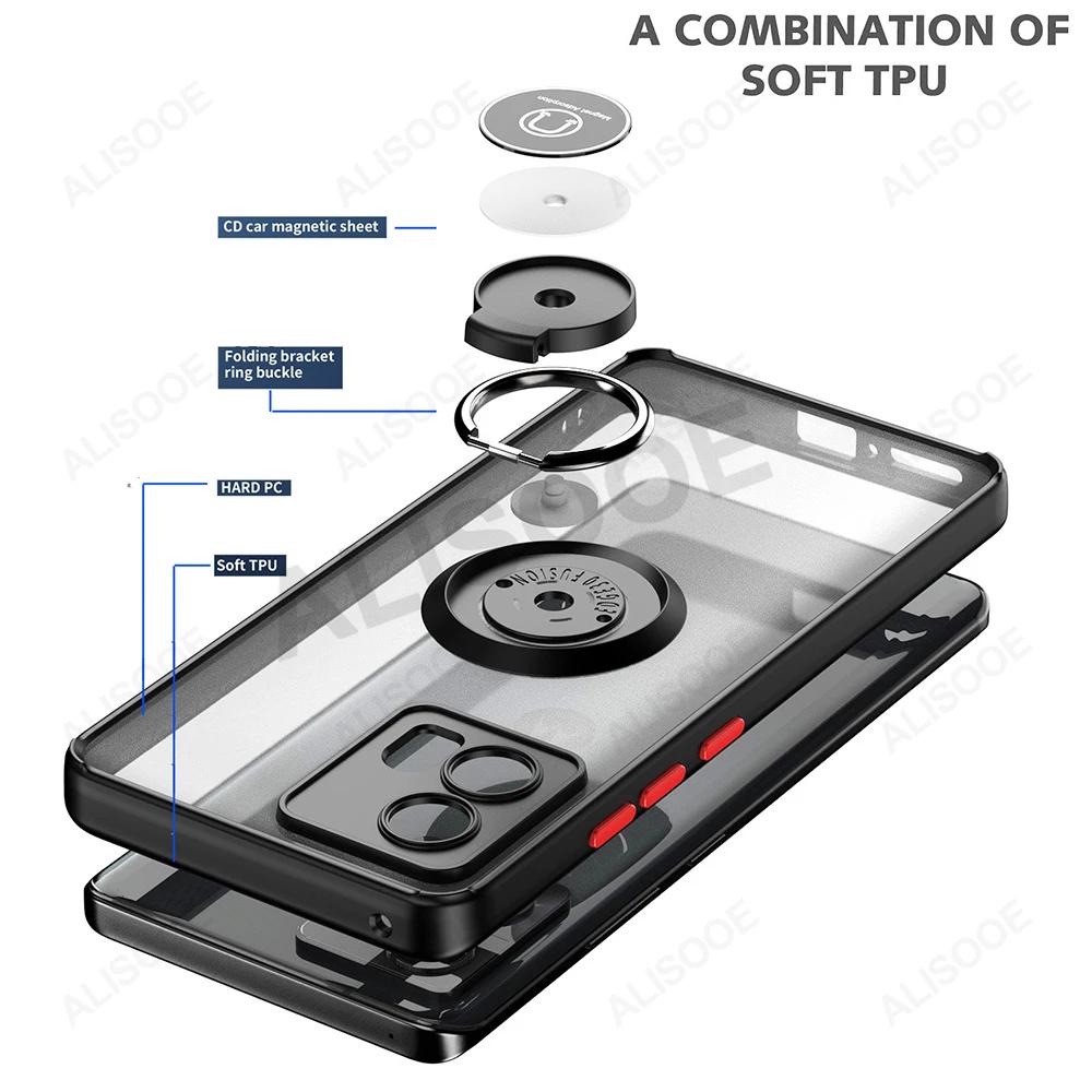 Funda for Motorola Edge 50 Fusion 40 Pro 30 Ultra Neo G85 G84 G54 G14 G24 G34 Case Ring Stand Capa for Moto G53 G23 G13 Cover