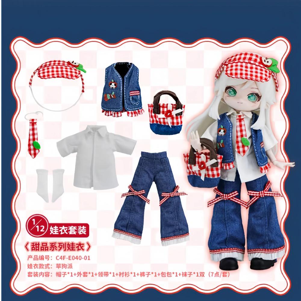 Come4free (Only Clothes) Bonnie Dress Penny Clothes 12 Points Bjd Doll Exquisite Cute Clothes Cool Third Weather Star Language