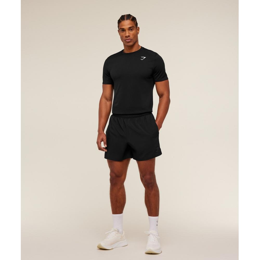 Gymshark Arrival Contrast Shorts Black Onyx Grey