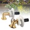 RVs City Water Fill Inlet Flange Brass with Check Valves, RVs Water Inlet Replacement 3/4NPT City Water Connection Inlet