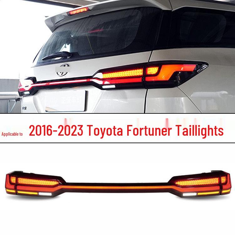 16-23 Toyota Fortuner Sequential Taillight Assembly with Through-Type Rear Lights and Turn Signals