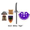 Medieval Military Soldier Figures Napoleon MOC Building Blocks Cavalry Weapons Shield Armor Cannon Militia Cowboy Toys Gift Z013