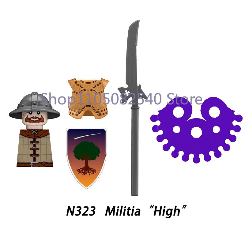 Medieval Military Soldier Figures Napoleon MOC Building Blocks Cavalry Weapons Shield Armor Cannon Militia Cowboy Toys Gift Z013