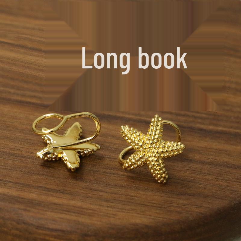 Starfish S925 Silver Stud Earrings for Women - Simple, Cold Style No-Piercing Clips