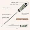 Küchen Lebensmittel Backen Digitalthermometer Elektronischer Fühler Typ Digitalanzeige Kochen Flüssigkeit Grill Ofen Thermometer