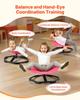 Kinder Drehstuhl, 100 kg Tragfähigkeit, Sensorischer Drehstuhl in Blumenform, Sensorischer Spielzeugsitz für autistische Kinder mit rutschfester Metallbasis, Kleinkind Sit & Spin
