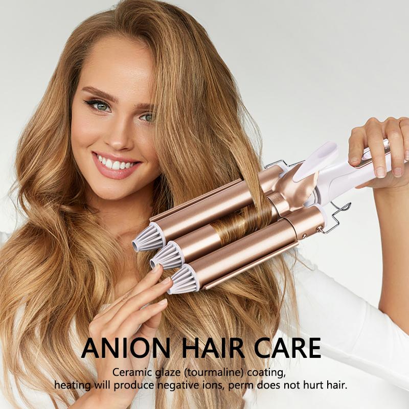 Professional Curling Iron Triple Barrel Hair Curler Hair Waver Styling Tools Electric Hairdressing Curling For All Hair Types