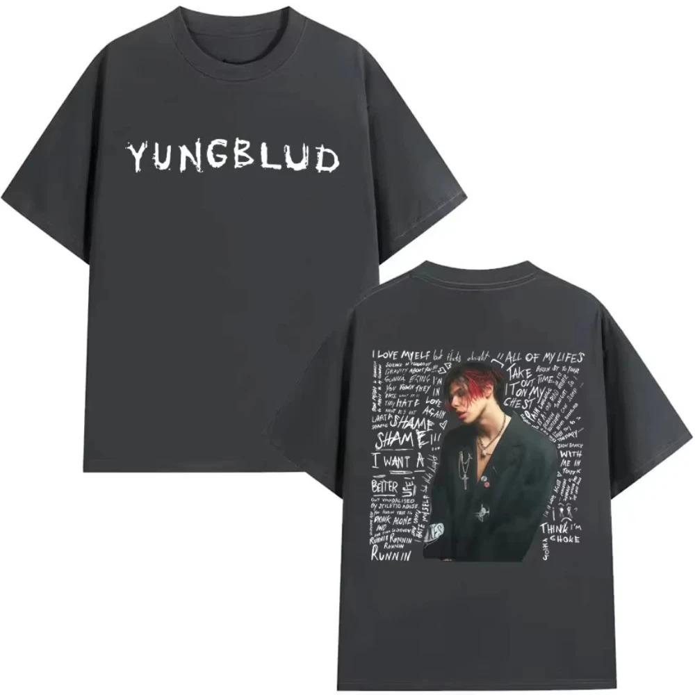 Rock this bold YUNGBLUD fan tee featuring his iconic lyrics and portrait to celebrate his raw alternative punk spirit 4XL