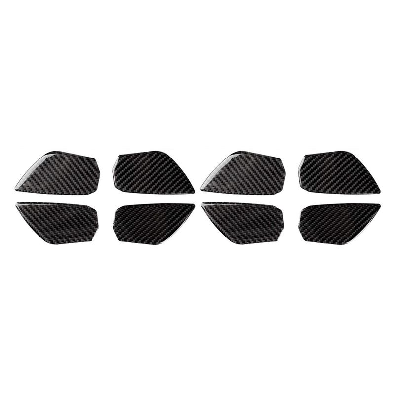 

Ac29-2X Car Carbon Fiber Door Wrist Trim Inner Door Handle Decoration Cover For Honda Civic 10Th Gen 2018 2017 2016 углеродного волокна черного