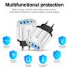 3-Port USB + Type-C Home & Travel Charger, EU/UK Standard, 5V/2.4A, New Model