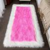 New Wave Faux Wool Rug: Bedroom, Living Room & Bay Window Mat with Long Pile