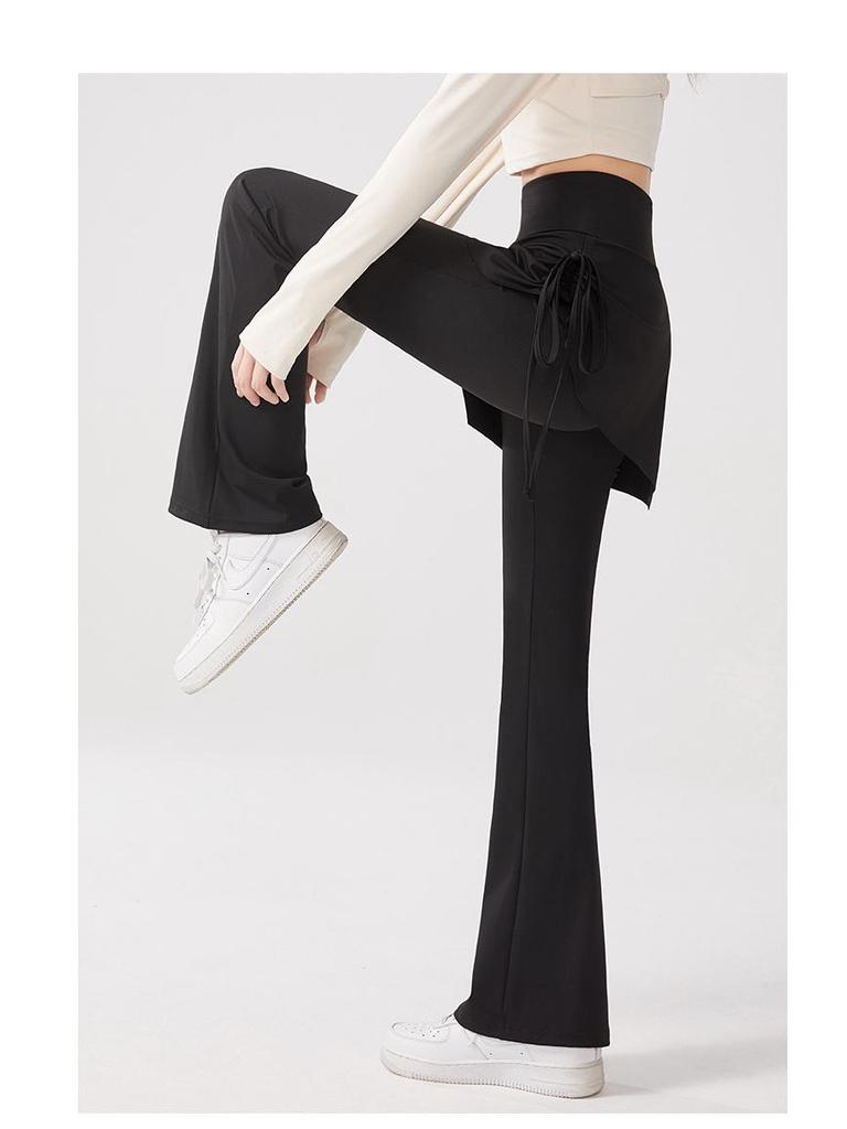 Women's High-Waisted Slimming Yoga Flare Pants with Hip-Lifting Design