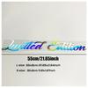 Limited Edition Car Windshield Stickers Auto Windscreen Side Window Waterproof Decor Decals Rainbow Colors Hologram Sticker