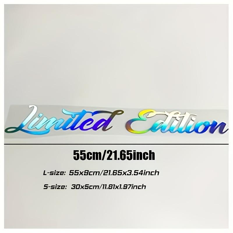 Limited Edition Car Windshield Stickers Auto Windscreen Side Window Waterproof Decor Decals Rainbow Colors Hologram Sticker