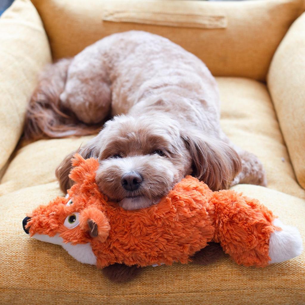 Dog Toy Interactive Automatic Tail-Wagging Animal Doll For Puppy Electric Puppy Toy Wear Resistant Pet Accessory For Large