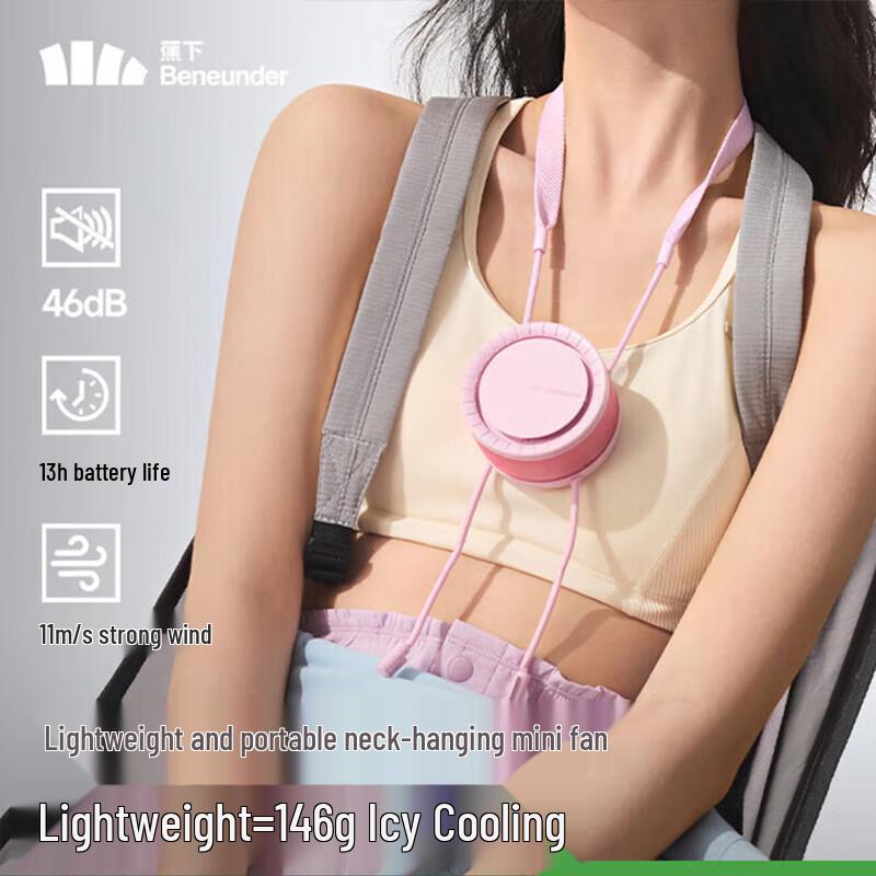 BANANA UNDER Portable Rechargeable Neck Fan
