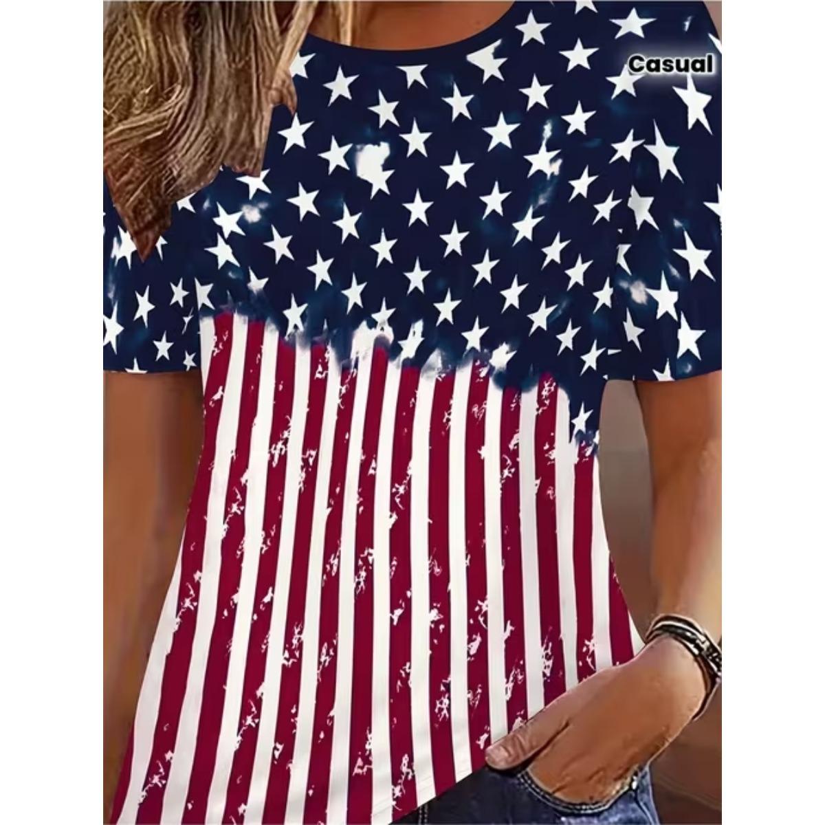

Fashion Women Retro Line Patterns Print T Shirt Funny Casual O-neck Short Sleeves T-shirt Summer Female Tee Shirt 8XL темно-синього кольору