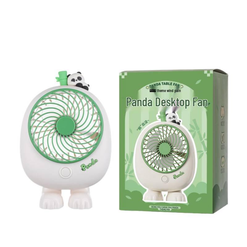 Panda USB Desktop Fan: Quiet, Gentle Breeze for Dorms & Offices