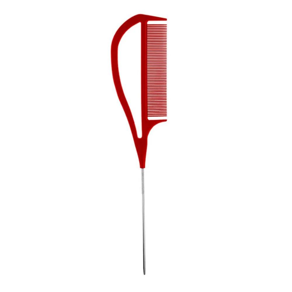 2PCS Metal Pin Tail Comb Rat for Styling Teasing Wide Tooth Pick Stylist Braiding