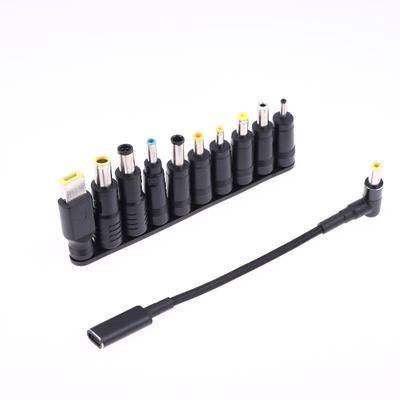 Cavo Adattatore di Alimentazione 1/10/11 Pezzi 100W Tipo-C USB Caricabatterie Universale per Laptop per Jack di Ricarica Notebook