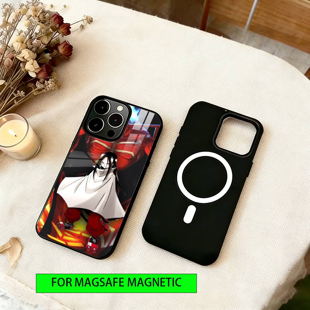 

Shaman King Phone Case For iPhone17,16,15,14,13,12,11 Plus,Pro Magnetic For Magsafe Wireless Charging iPhone12ProMax