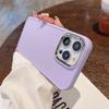 Suitable for Apple 17PRO Simple Solid Color Metal Photo Frame 15 Mobile Phone Case IPhone 16 XR Protective Case 14 Soft