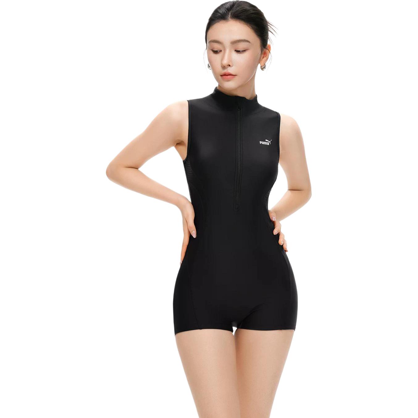 Puma High-End Triangle Racing Sleeveless Minimalist Style One-Piece Swimsuit Women swimsuit 261034 L